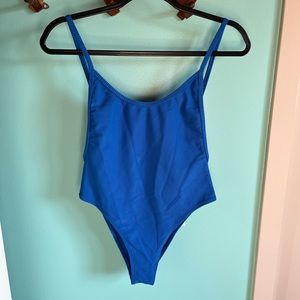🆕 Frankie’s Bikinis Mallory Ribbed Cobalt One Piece Swimsuit